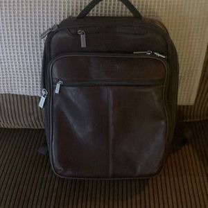 Kenneth Cole reaction all leather laptop backpack